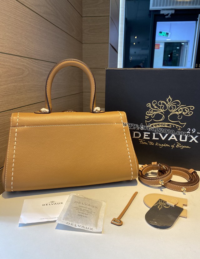 Delvaux經典款系列brillant德爾沃專櫃togo皮手縫蠟線大號手提肩背女包 bxs1038